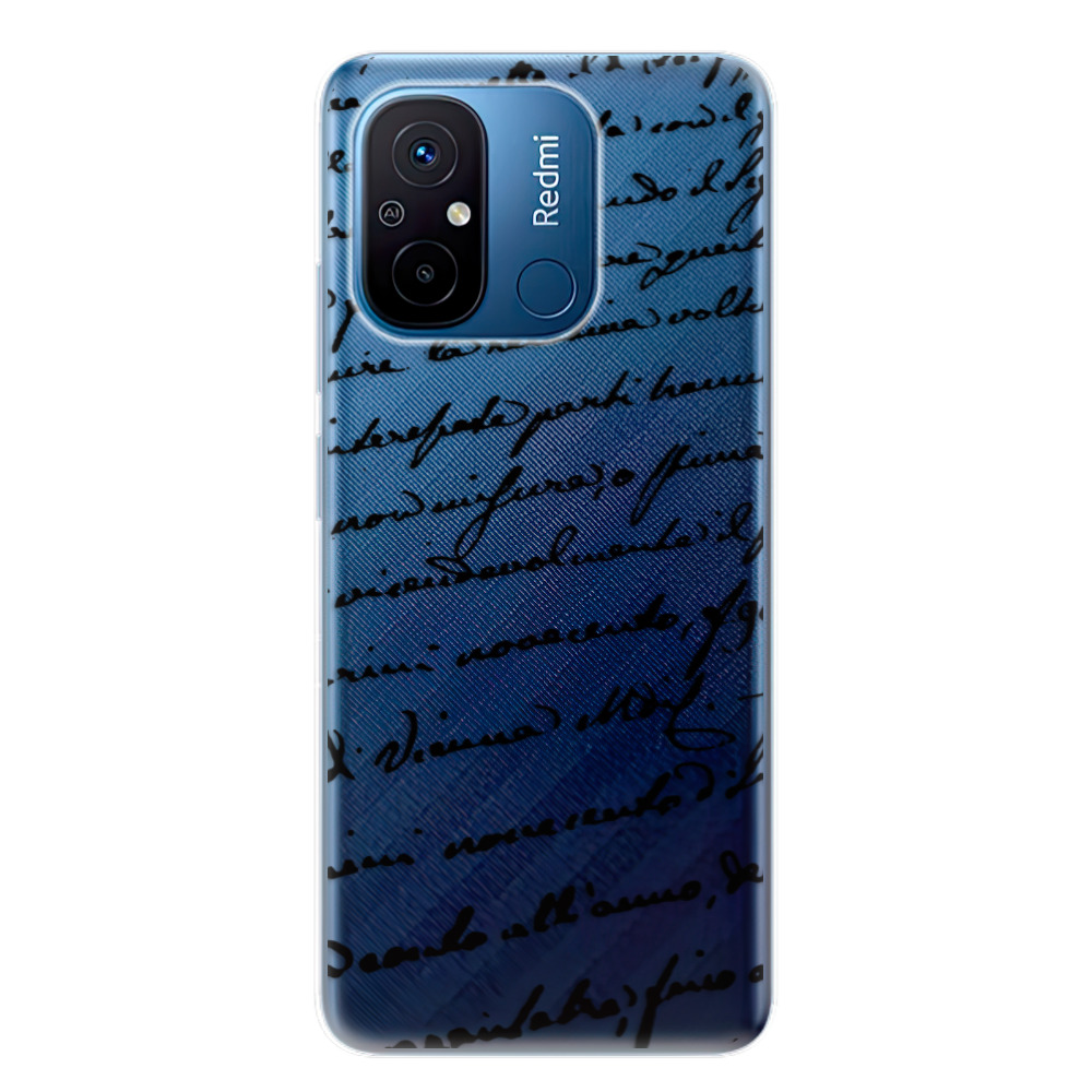 Odolné silikónové puzdro iSaprio - Handwriting 01 - black - Xiaomi Redmi 12C