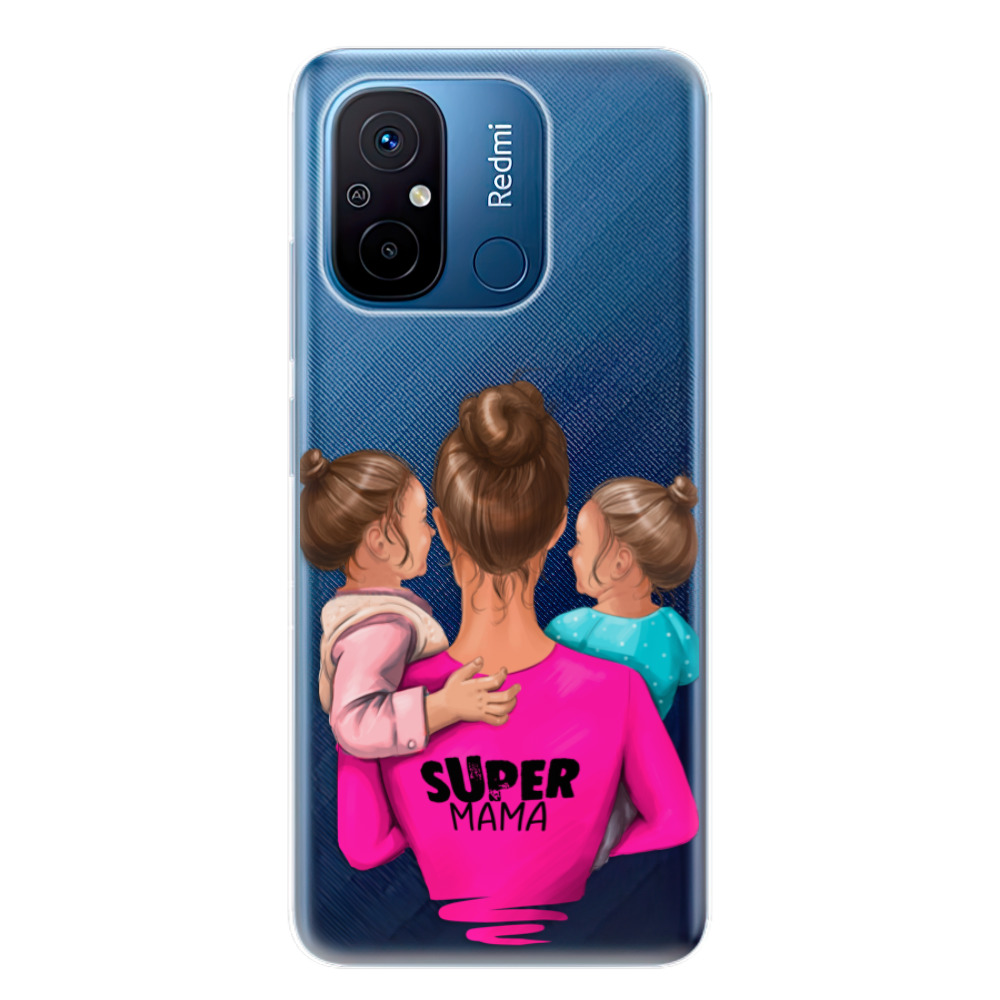 Odolné silikónové puzdro iSaprio - Super Mama - Two Girls - Xiaomi Redmi 12C