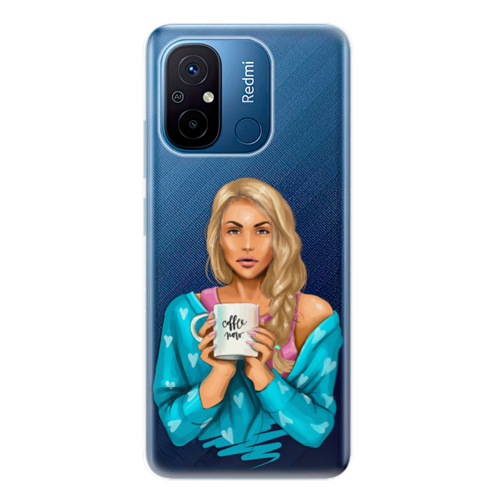 Odolné silikónové puzdro iSaprio - Coffe Now - Blond - Xiaomi Redmi 12C