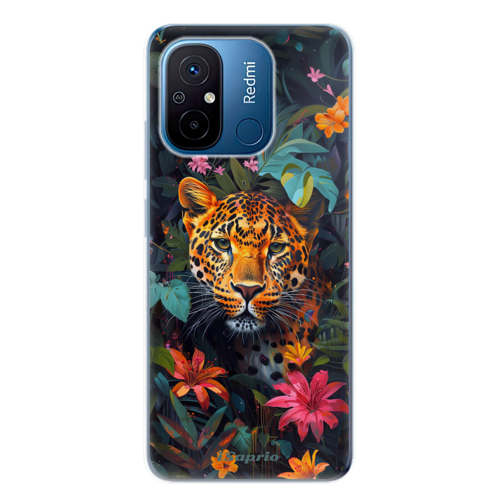 Odolné silikónové puzdro iSaprio - Flower Jaguar - Xiaomi Redmi 12C