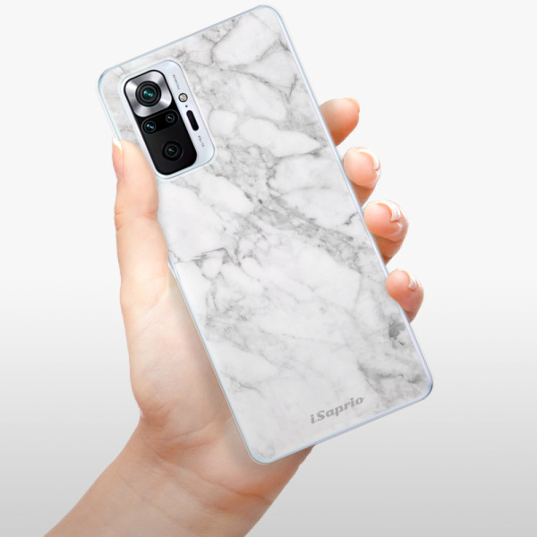 Odolné silikónové puzdro iSaprio - SilverMarble 14 - Xiaomi Redmi Note 10 Pro