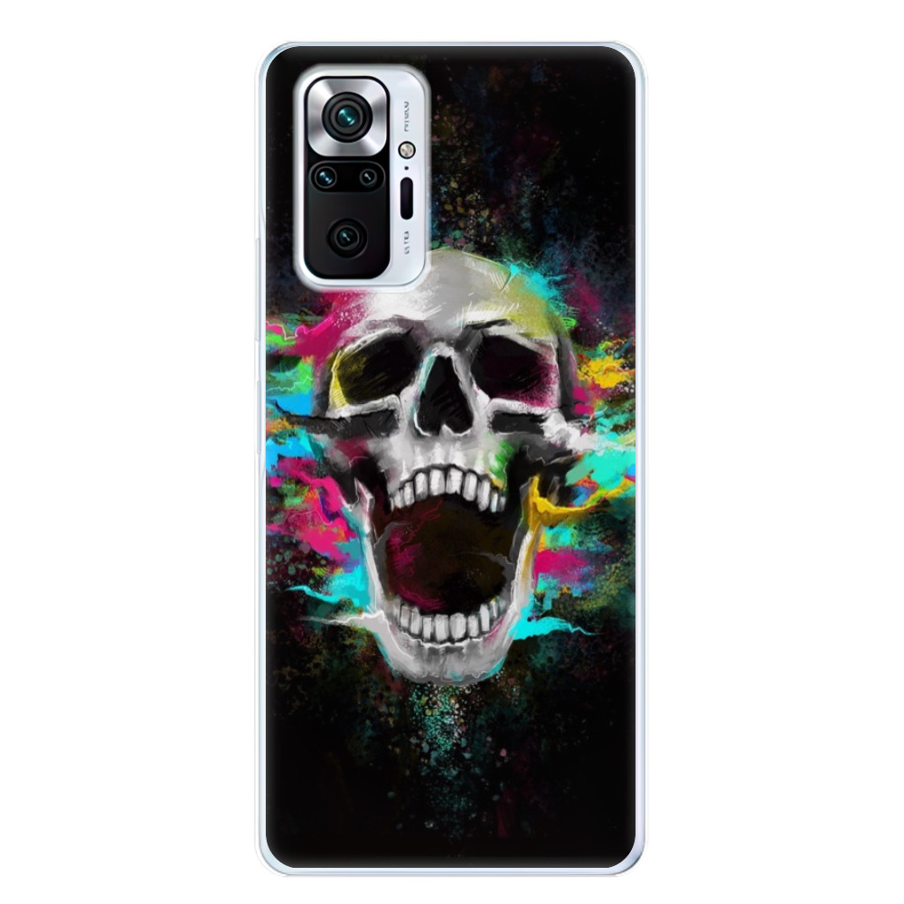 Odolné silikónové puzdro iSaprio - Skull in Colors - Xiaomi Redmi Note 10 Pro