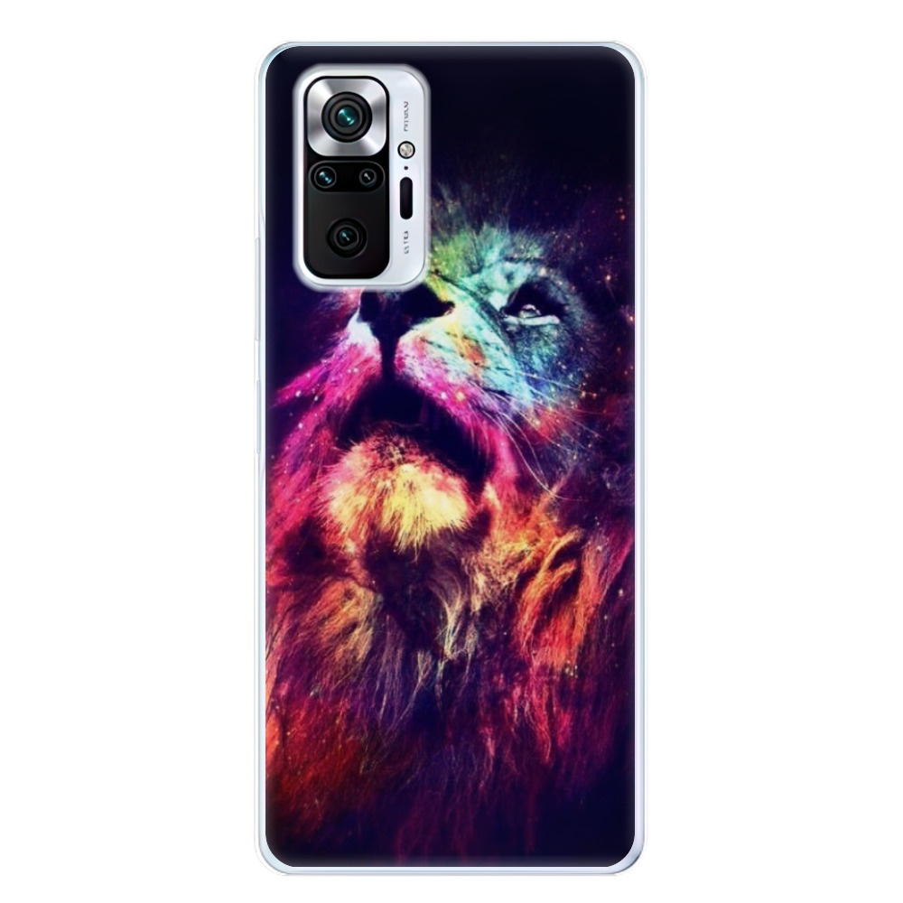 Odolné silikónové puzdro iSaprio - Lion in Colors - Xiaomi Redmi Note 10 Pro