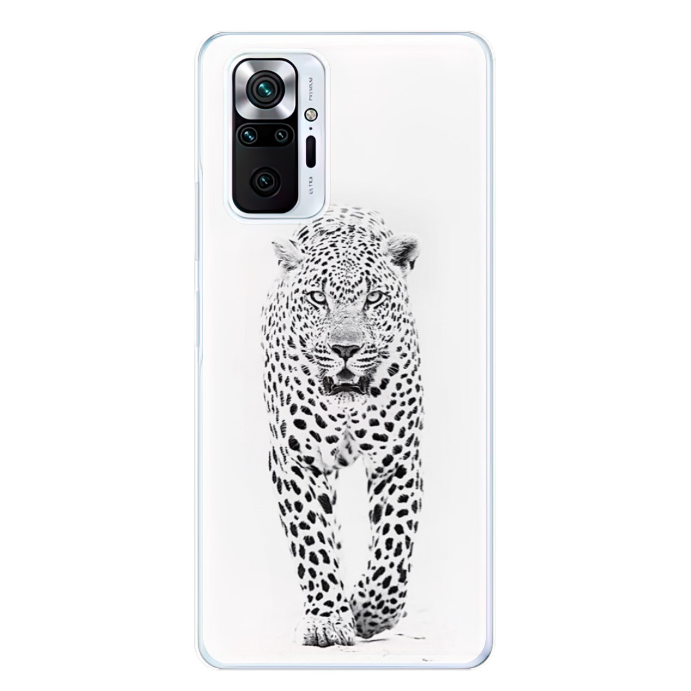 Odolné silikónové puzdro iSaprio - White Jaguar - Xiaomi Redmi Note 10 Pro