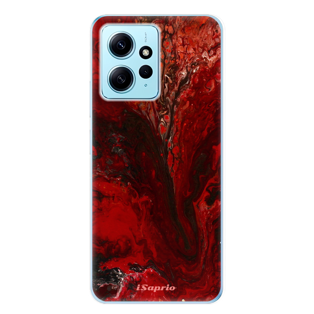 Odolné silikónové puzdro iSaprio - RedMarble 17 - Xiaomi Redmi Note 12 5G