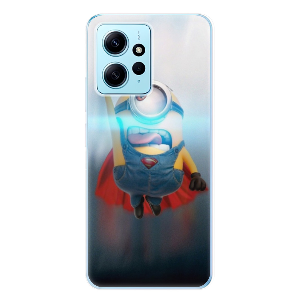 Odolné silikónové puzdro iSaprio - Mimons Superman 02 - Xiaomi Redmi Note 12 5G