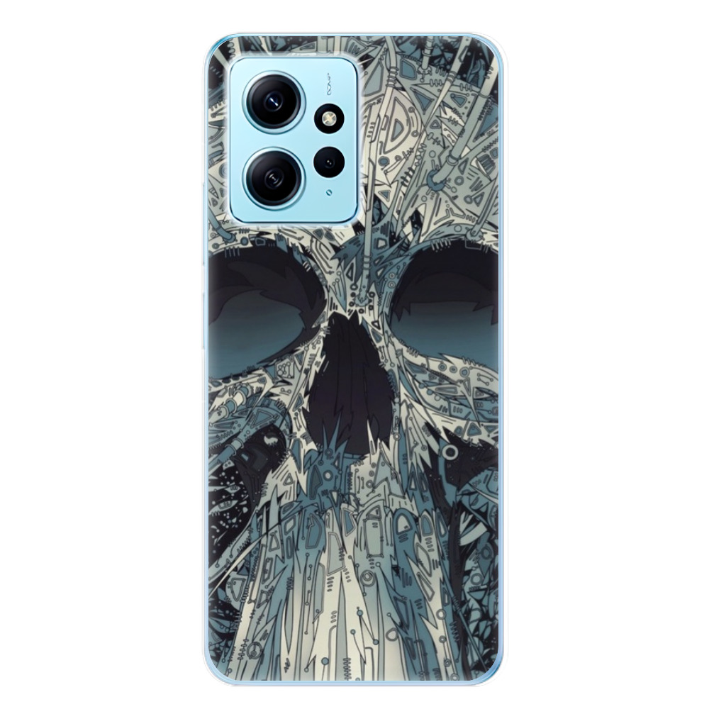 Odolné silikónové puzdro iSaprio - Abstract Skull - Xiaomi Redmi Note 12 5G