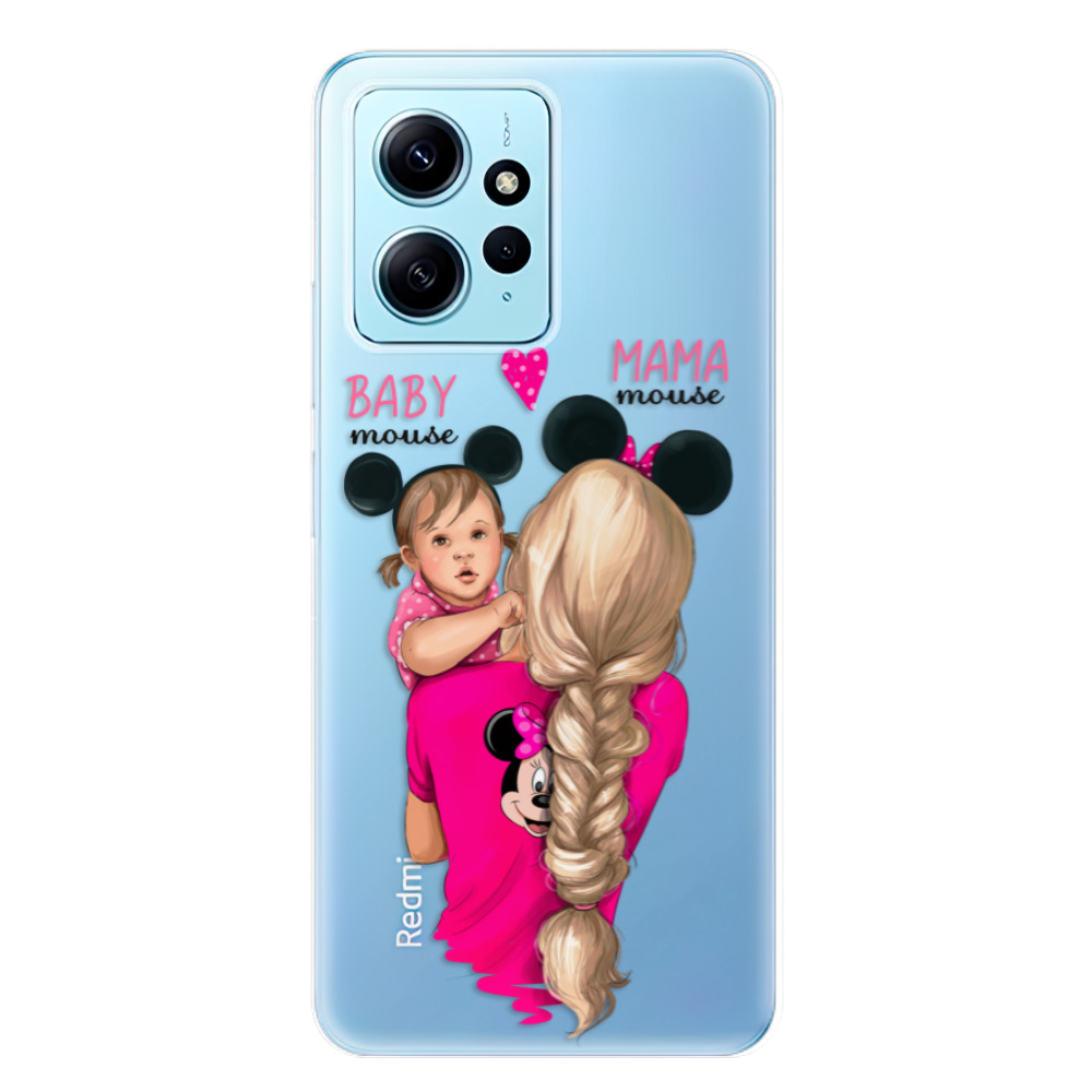 Odolné silikónové puzdro iSaprio - Mama Mouse Blond and Girl - Xiaomi Redmi Note 12 5G