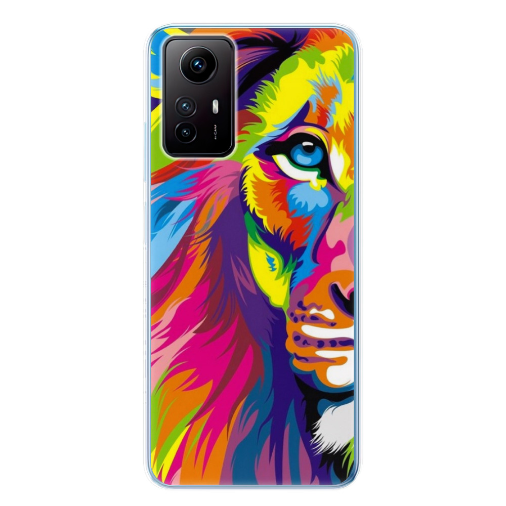 Odolné silikónové puzdro iSaprio - Rainbow Lion - Xiaomi Redmi Note 12S