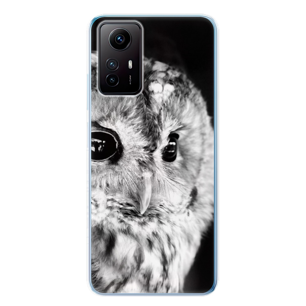 Odolné silikónové puzdro iSaprio - BW Owl - Xiaomi Redmi Note 12S