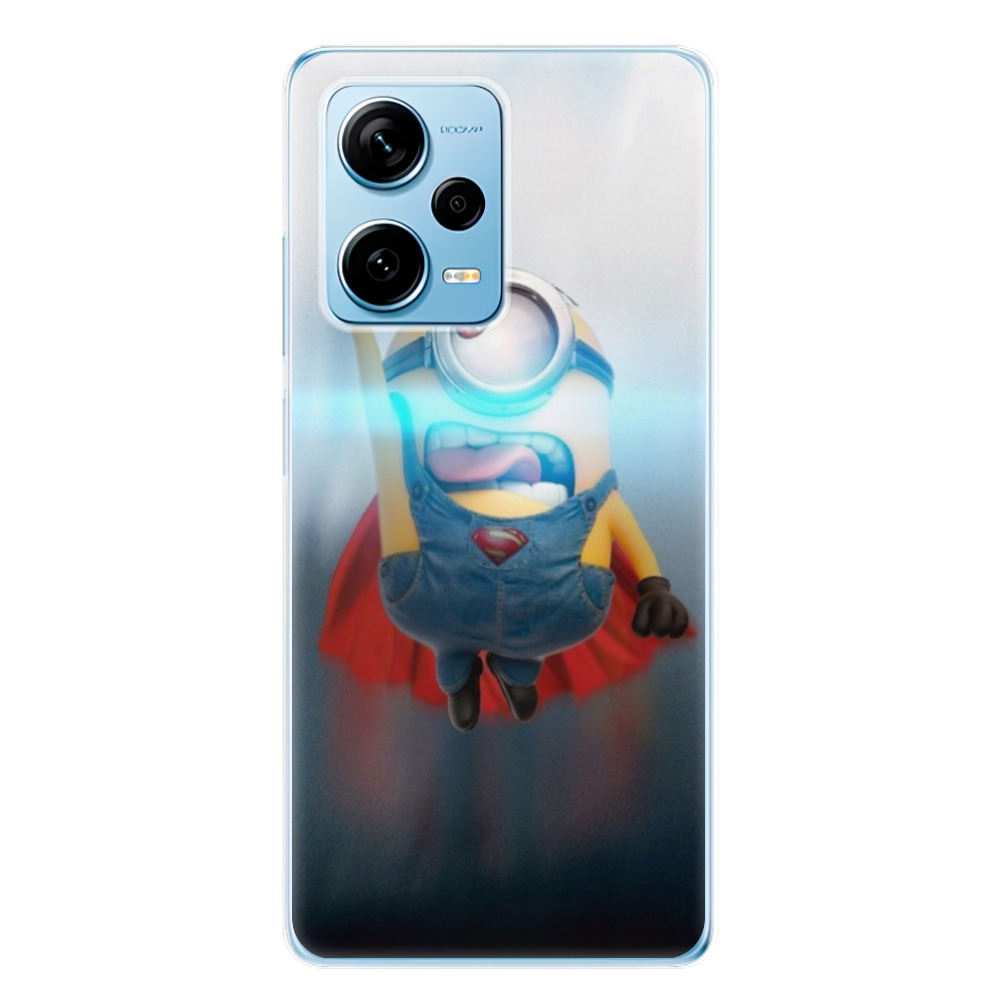 Odolné silikónové puzdro iSaprio - Mimons Superman 02 - Xiaomi Redmi Note 12 Pro+ 5G