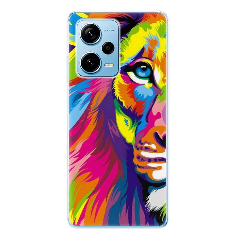 Odolné silikónové puzdro iSaprio - Rainbow Lion - Xiaomi Redmi Note 12 Pro+ 5G