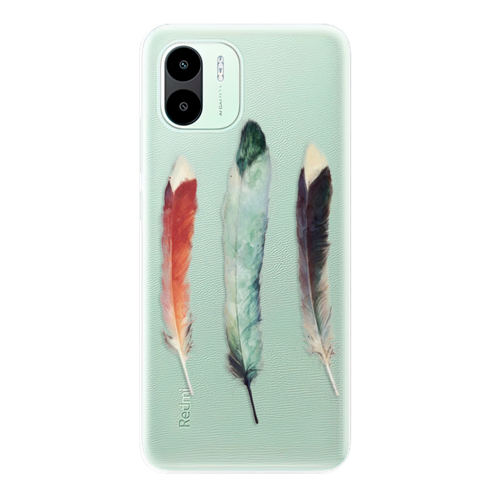Odolné silikónové puzdro iSaprio - Three Feathers - Xiaomi Redmi A1 / A2