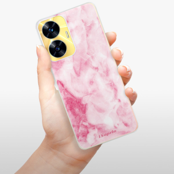 Odolné silikónové puzdro iSaprio - RoseMarble 16 - Realme C55