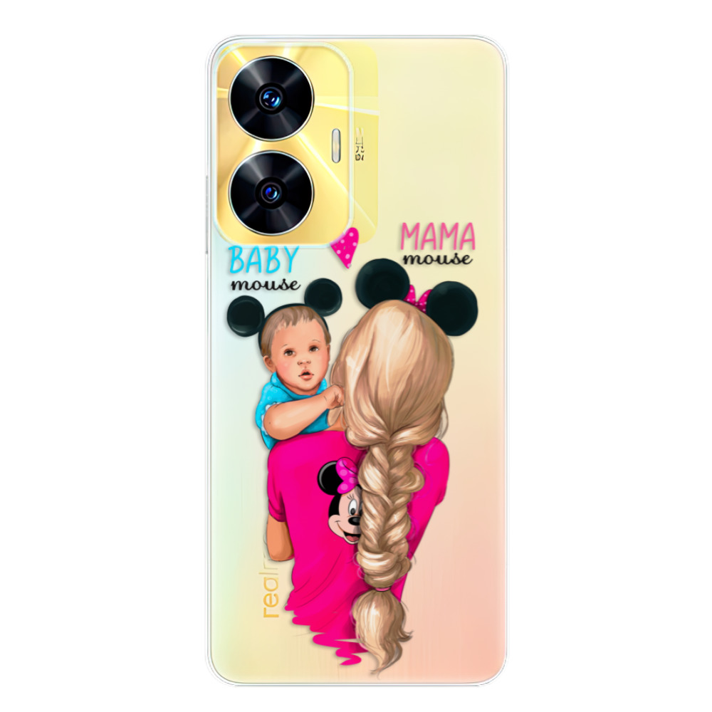 Odolné silikónové puzdro iSaprio - Mama Mouse Blonde and Boy - Realme C55