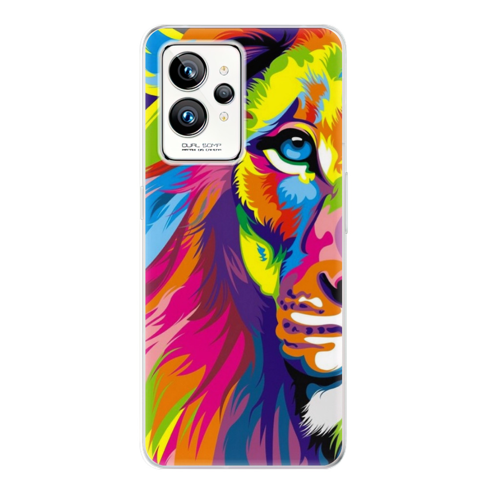 Odolné silikónové puzdro iSaprio - Rainbow Lion - Realme GT 2 Pro