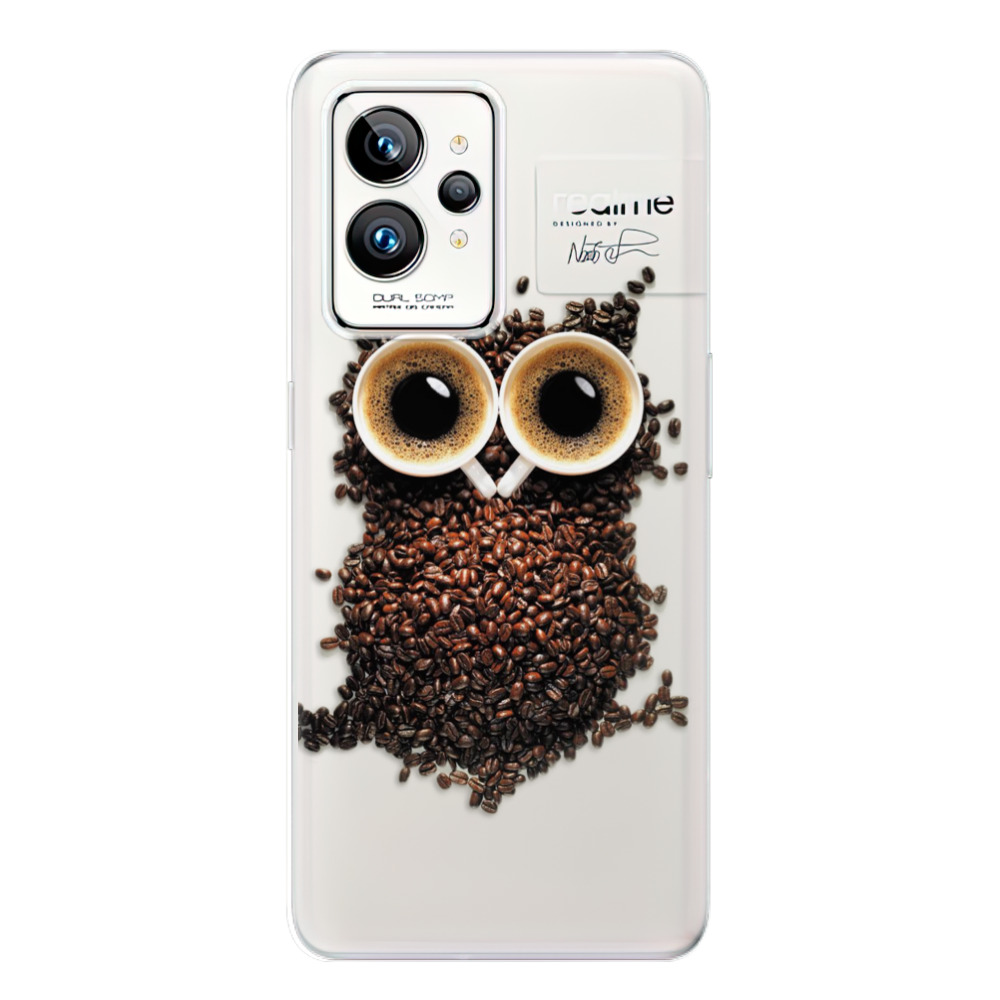 Odolné silikónové puzdro iSaprio - Owl And Coffee - Realme GT 2 Pro