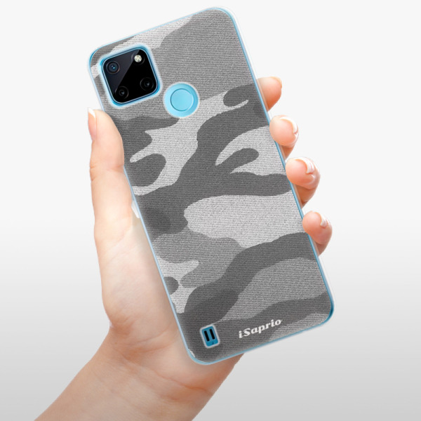 Odolné silikónové puzdro iSaprio - Gray Camuflage 02 - Realme C21Y / C25Y