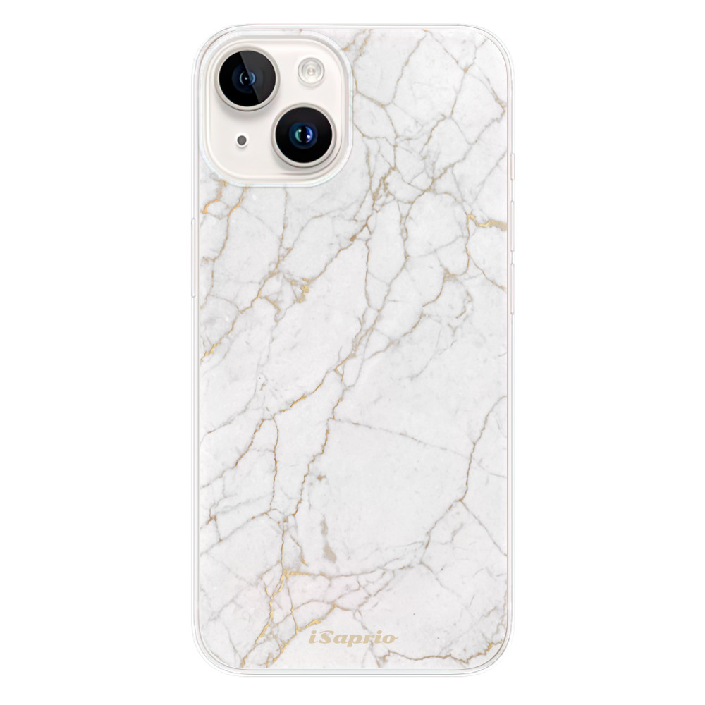 Odolné silikónové puzdro iSaprio - GoldMarble 13 - iPhone 15