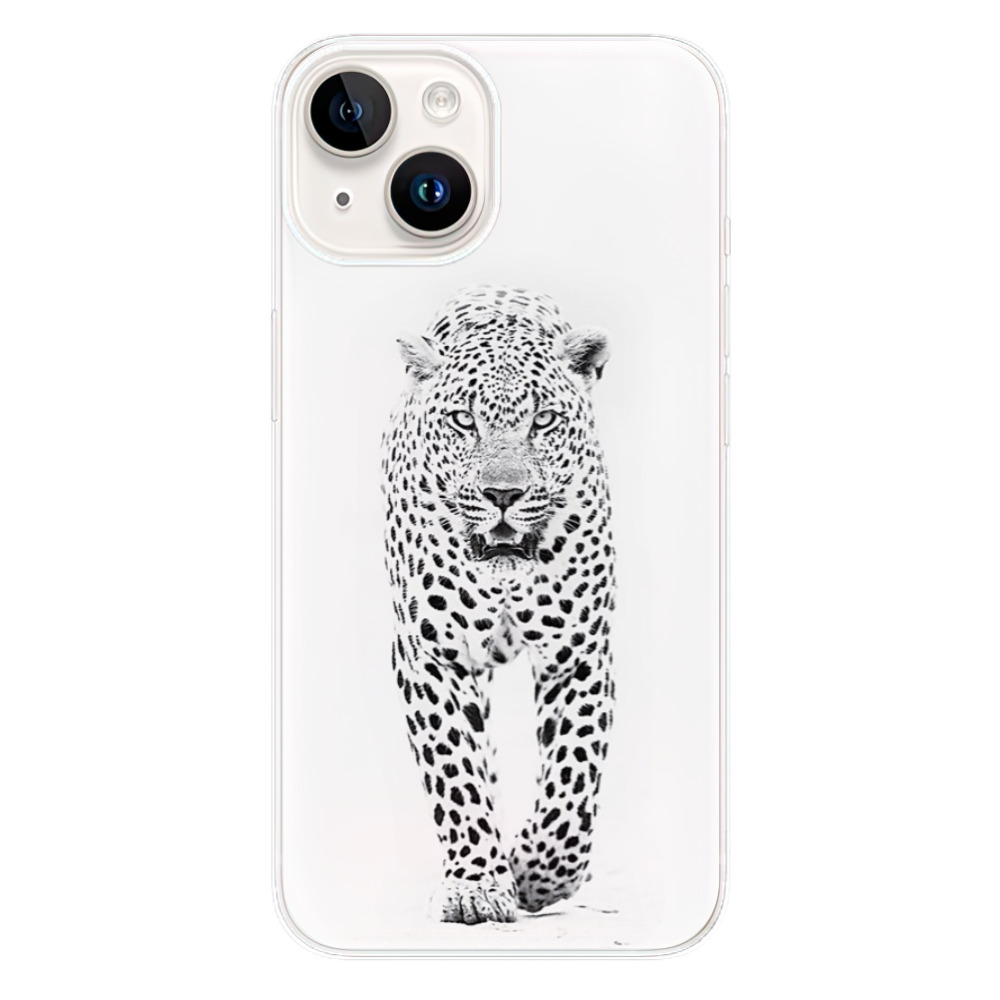 Odolné silikónové puzdro iSaprio - White Jaguar - iPhone 15