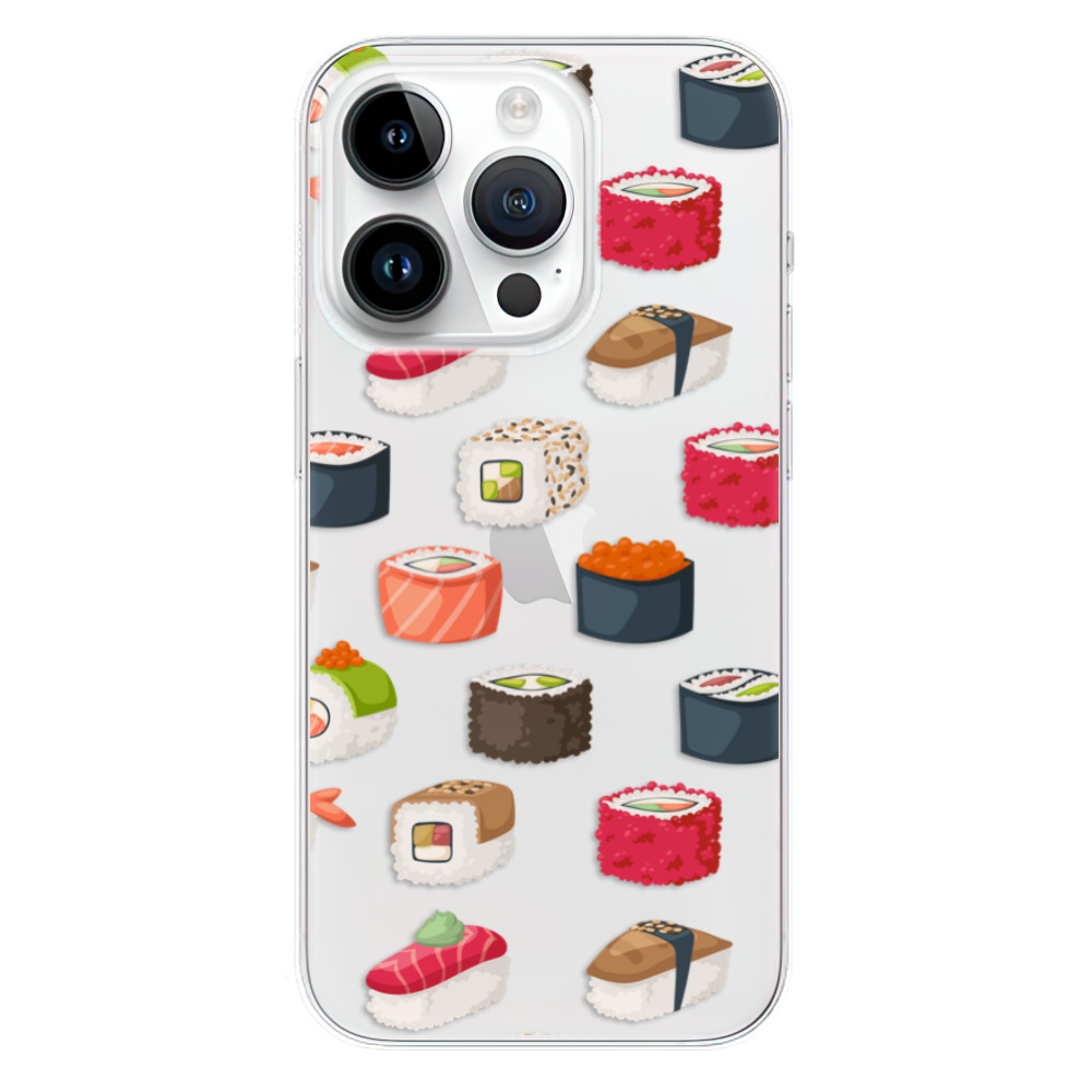 Odolné silikónové puzdro iSaprio - Sushi Pattern - iPhone 15 Pro
