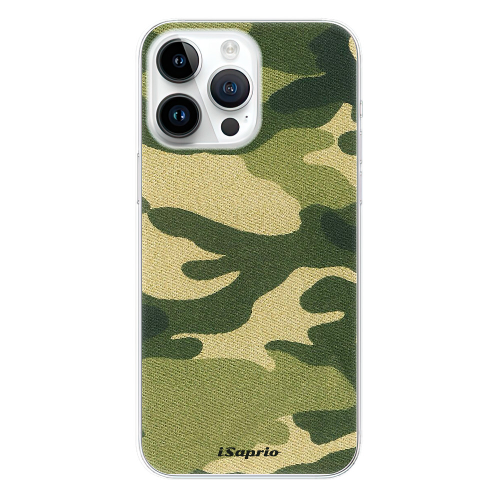 Odolné silikónové puzdro iSaprio - Green Camuflage 01 - iPhone 15 Pro Max