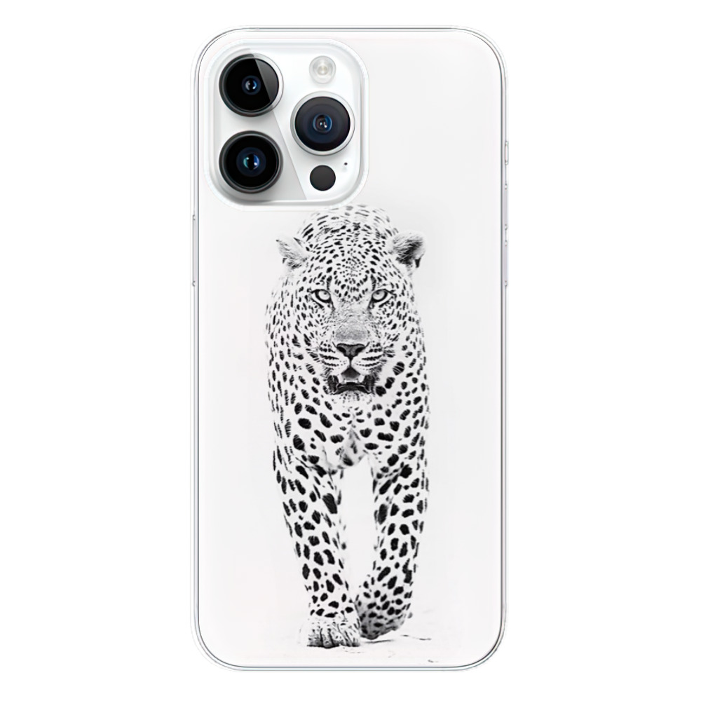 Odolné silikónové puzdro iSaprio - White Jaguar - iPhone 15 Pro Max