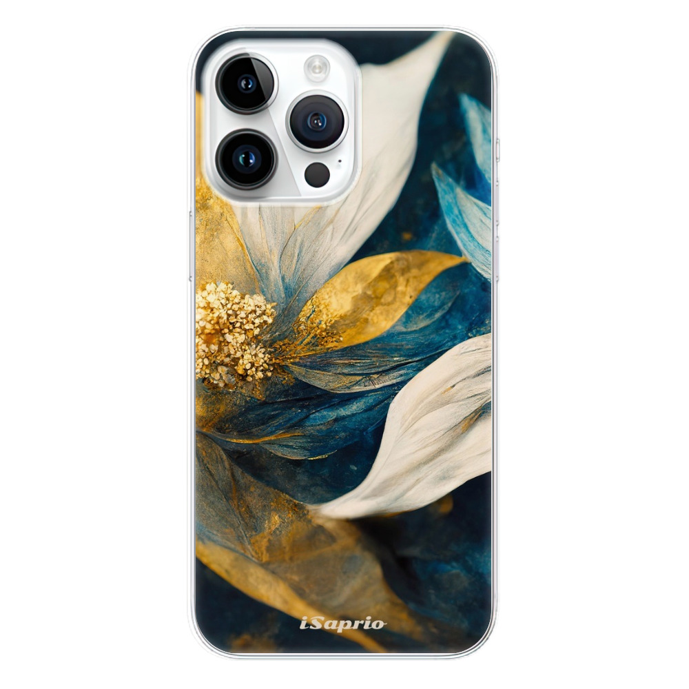 Odolné silikónové puzdro iSaprio - Gold Petals - iPhone 15 Pro Max