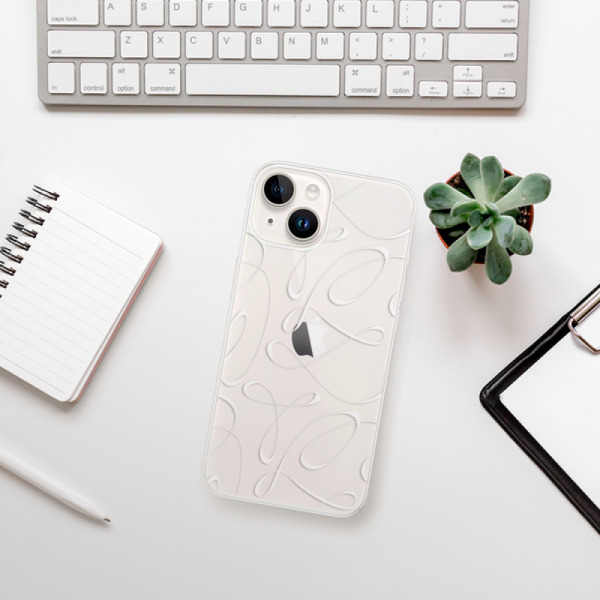 Odolné silikónové puzdro iSaprio - Fancy - white - iPhone 15 Plus