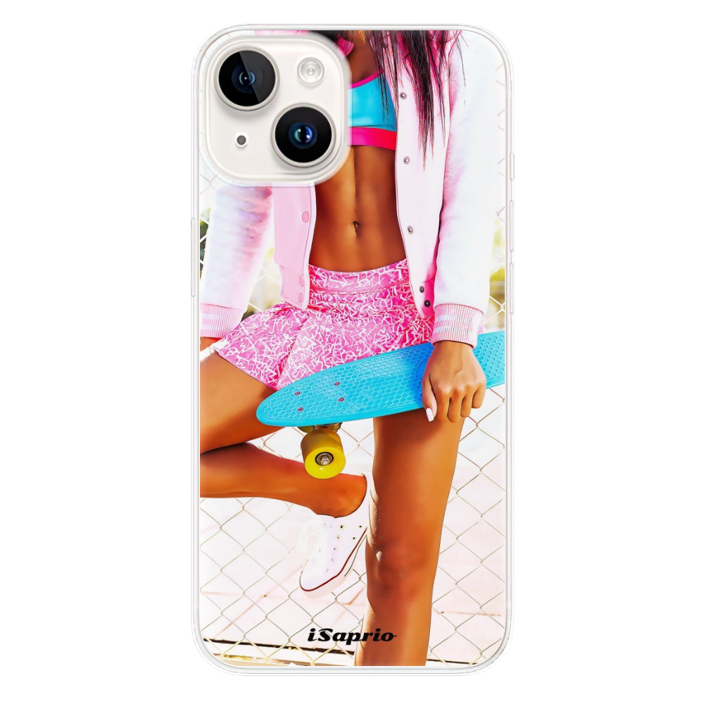 Odolné silikónové puzdro iSaprio - Skate girl 01 - iPhone 15 Plus