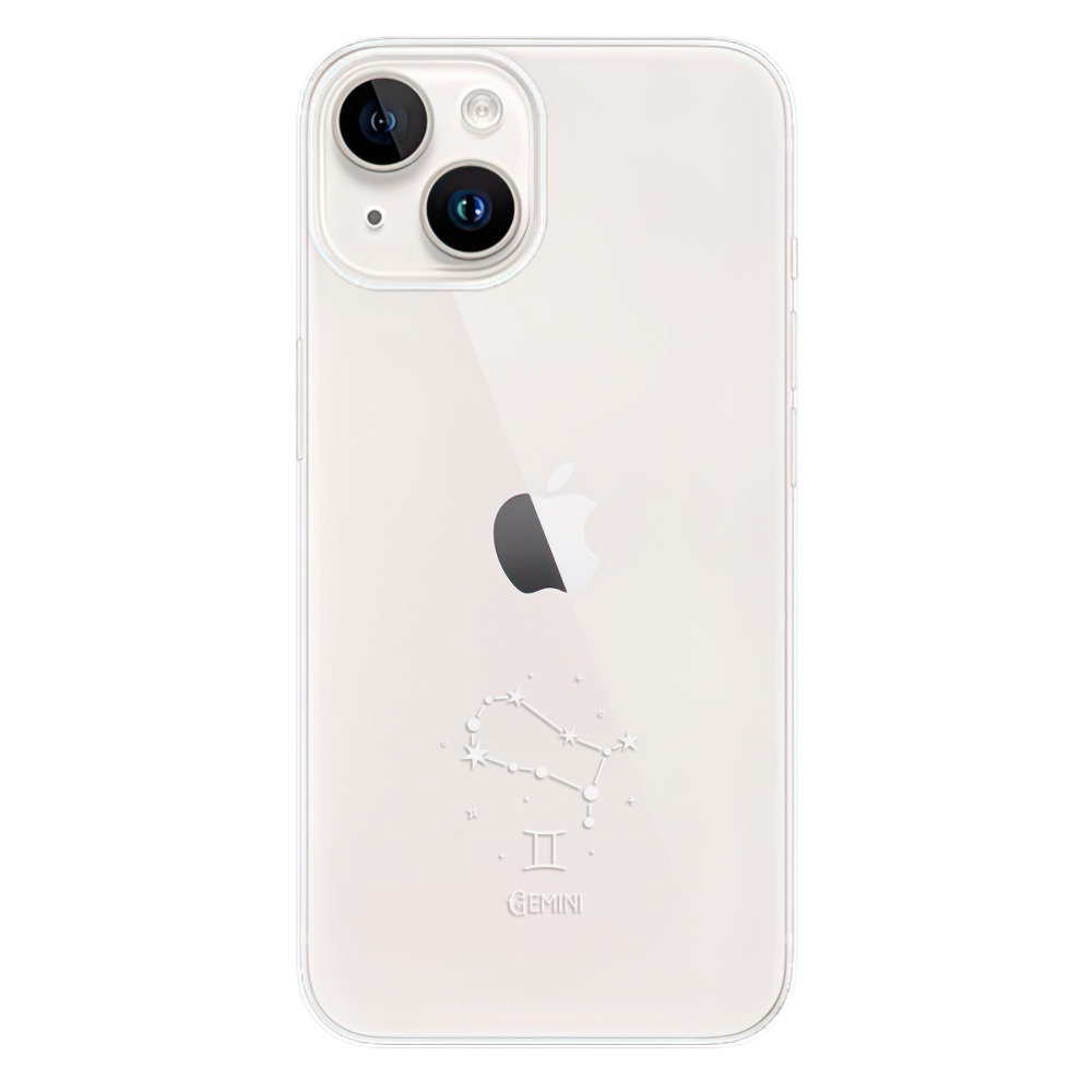 Odolné silikónové puzdro iSaprio - čiré - Blíženci - iPhone 15 Plus