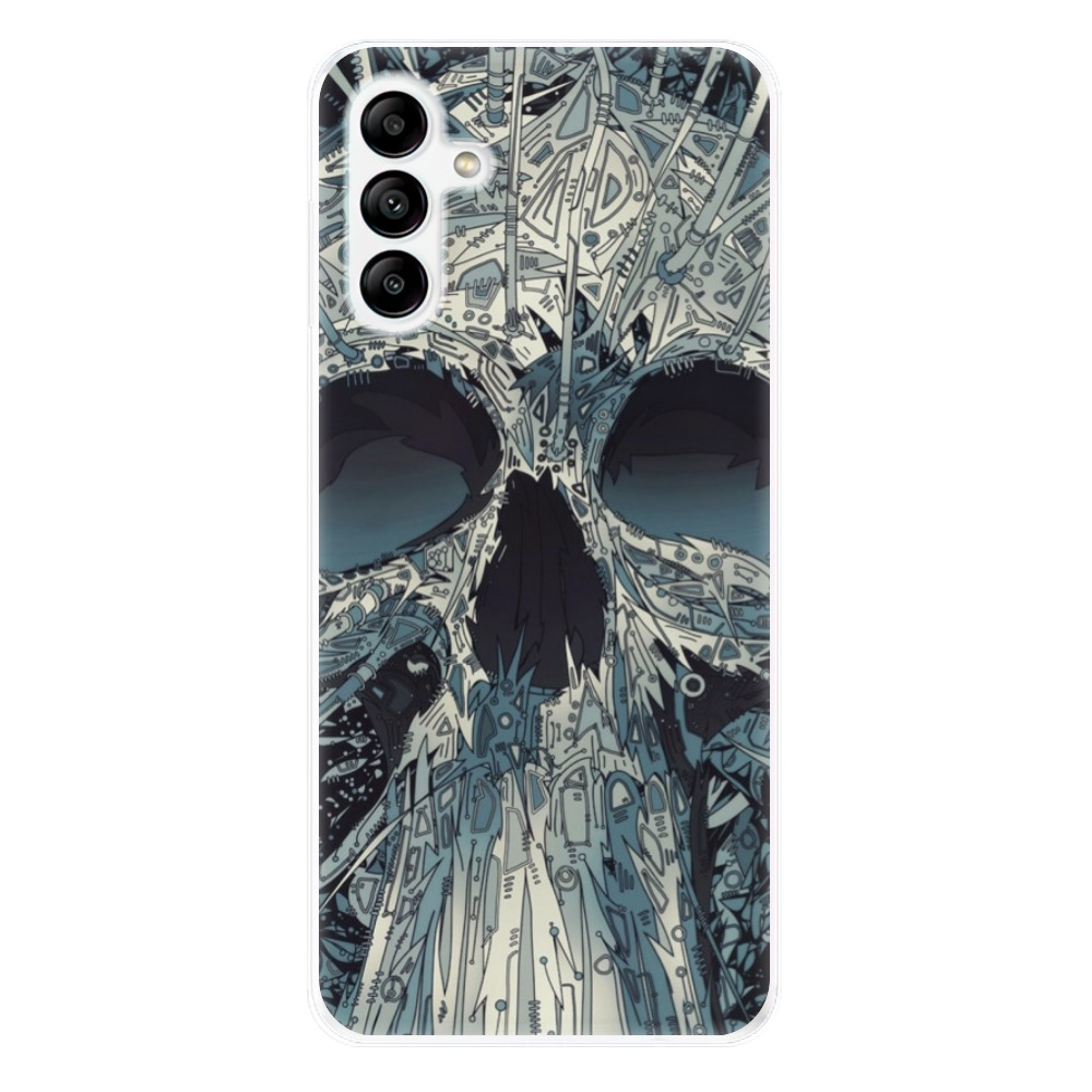 Odolné silikónové puzdro iSaprio - Abstract Skull - Samsung Galaxy A04s