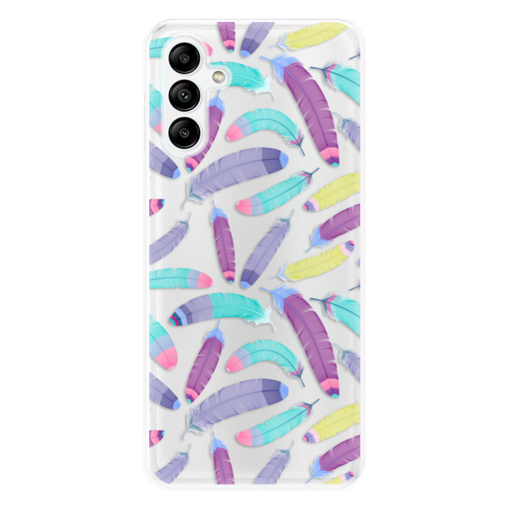 Odolné silikónové puzdro iSaprio - Feather Pattern 01 - Samsung Galaxy A04s