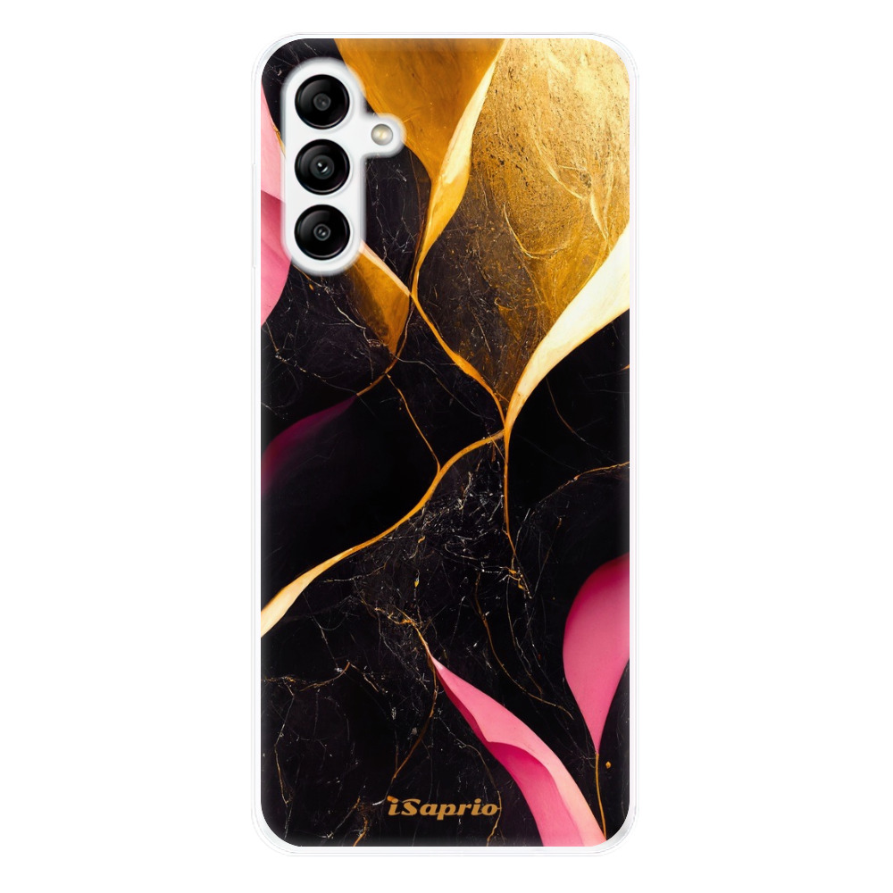 Odolné silikónové puzdro iSaprio - Gold Pink Marble - Samsung Galaxy A04s