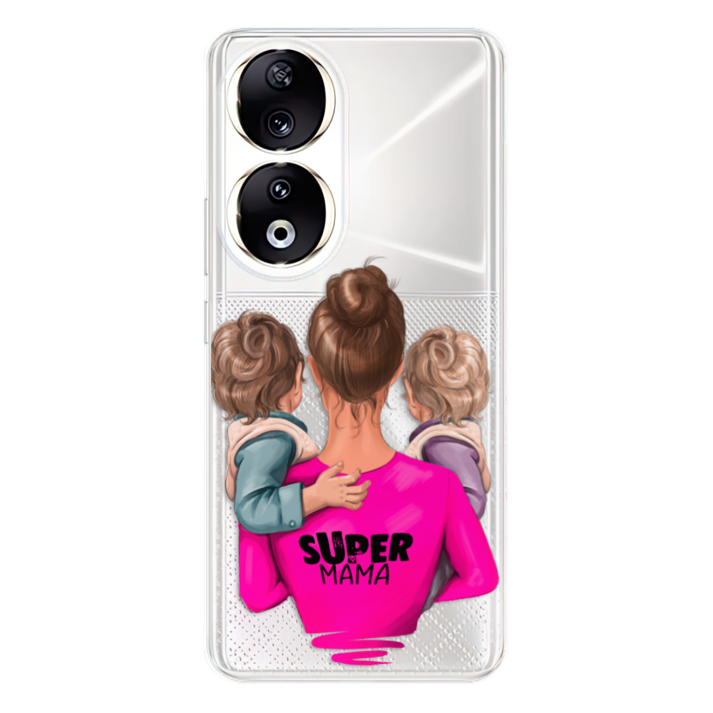 Odolné silikónové puzdro iSaprio - Super Mama - Two Boys - Honor 90 5G