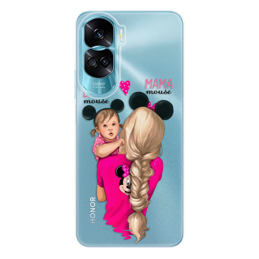 Odolné silikónové puzdro iSaprio - Mama Mouse Blond and Girl - Honor 90 Lite 5G