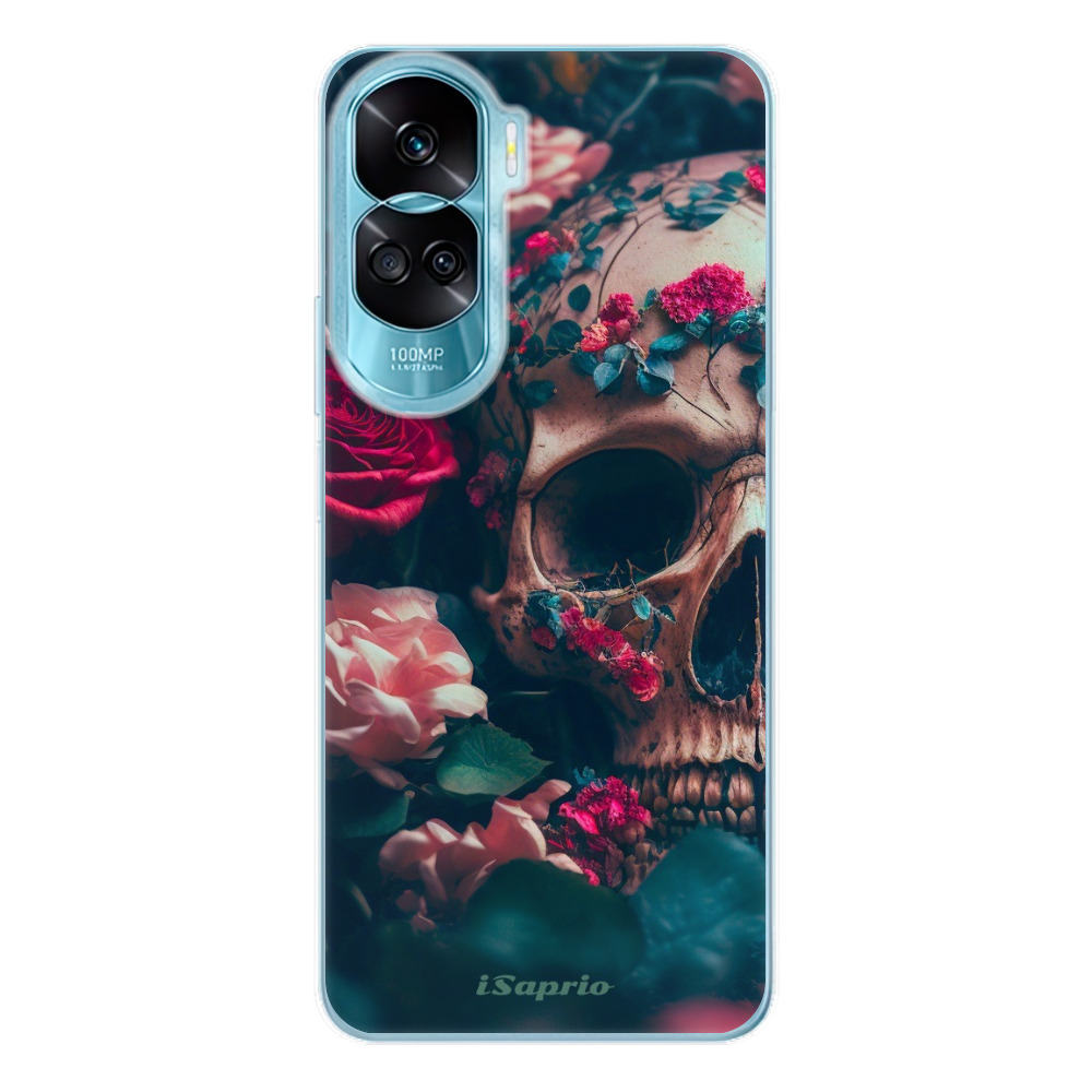 Odolné silikónové puzdro iSaprio - Skull in Roses - Honor 90 Lite 5G