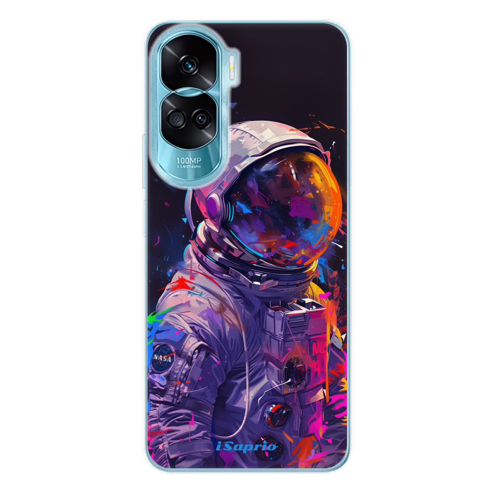 Odolné silikónové puzdro iSaprio - Neon Astronaut - Honor 90 Lite 5G