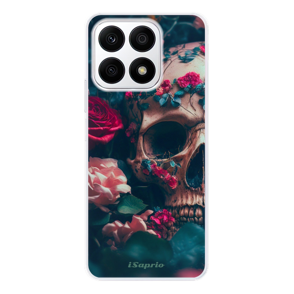 Odolné silikónové puzdro iSaprio - Skull in Roses - Honor X8a