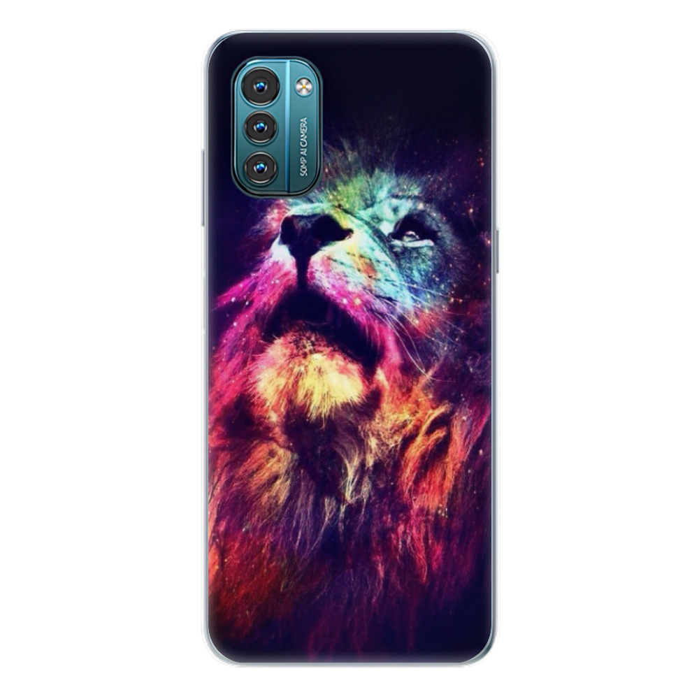 Odolné silikónové puzdro iSaprio - Lion in Colors - Nokia G11 / G21