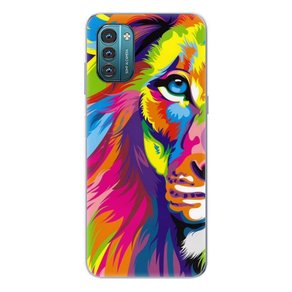 Odolné silikónové puzdro iSaprio - Rainbow Lion - Nokia G11 / G21