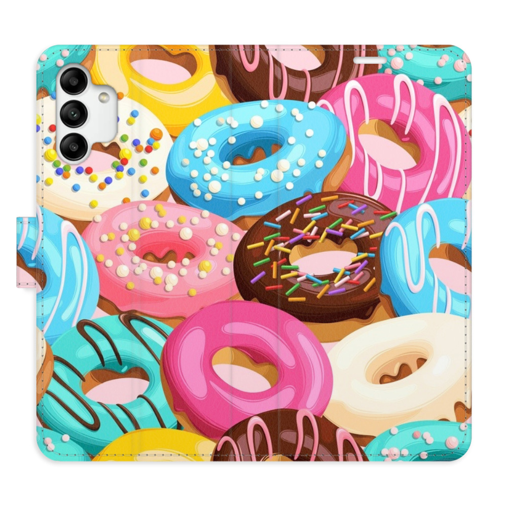 Flipové puzdro iSaprio - Donuts Pattern 02 - Samsung Galaxy A04s