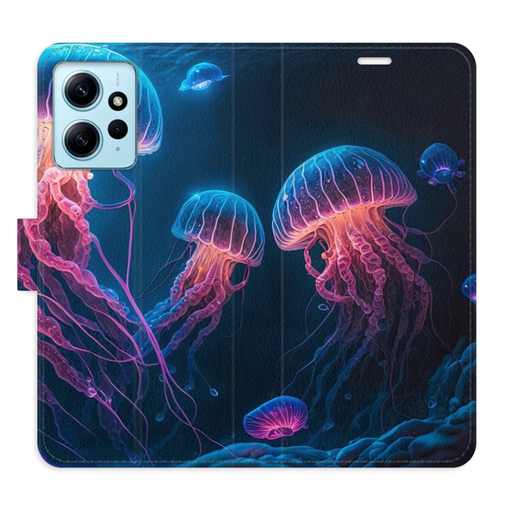 Flipové puzdro iSaprio - Jellyfish - Xiaomi Redmi Note 12 5G
