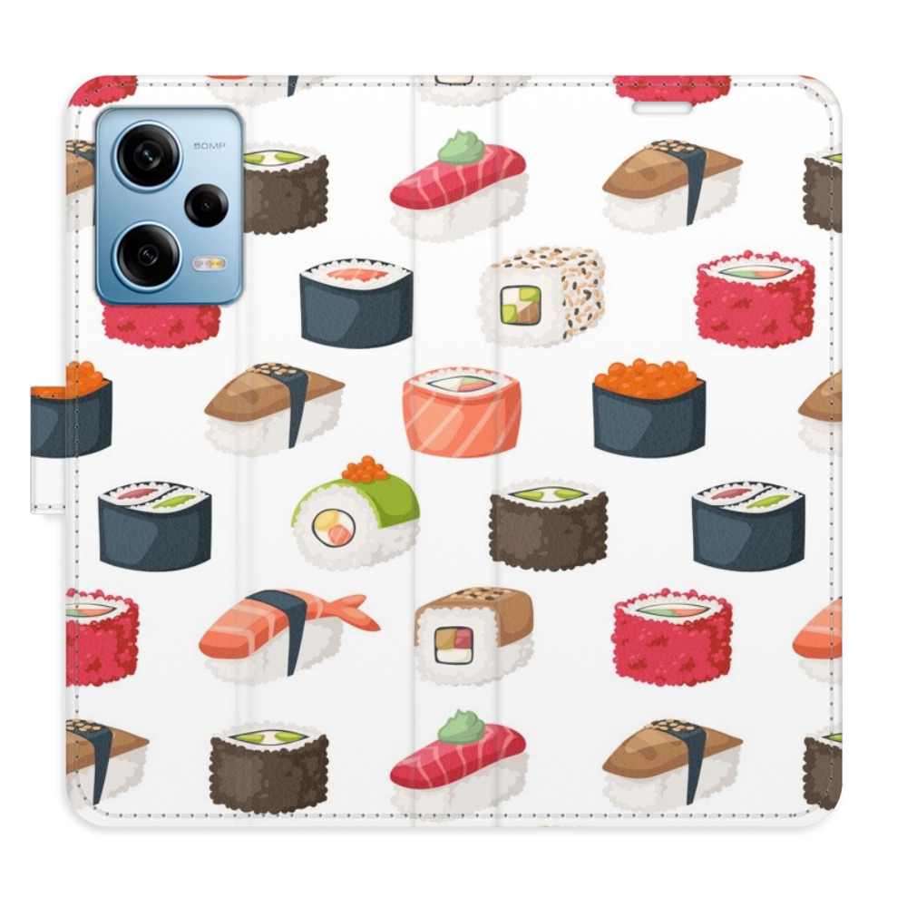 Flipové puzdro iSaprio - Sushi Pattern 02 - Xiaomi Redmi Note 12 Pro 5G / Poco X5 Pro 5G