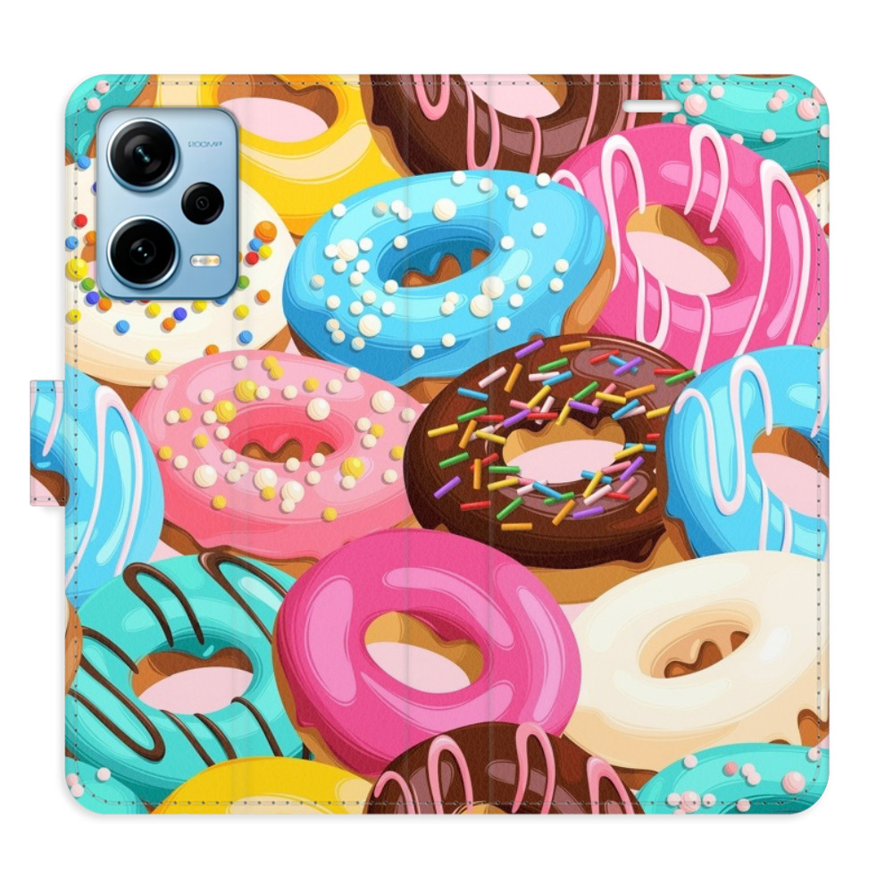 Flipové puzdro iSaprio - Donuts Pattern 02 - Xiaomi Redmi Note 12 Pro+ 5G