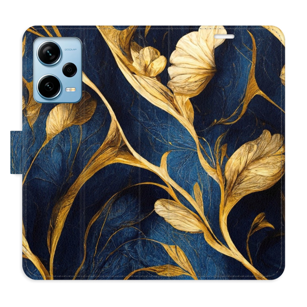 Flipové puzdro iSaprio - GoldBlue - Xiaomi Redmi Note 12 Pro+ 5G