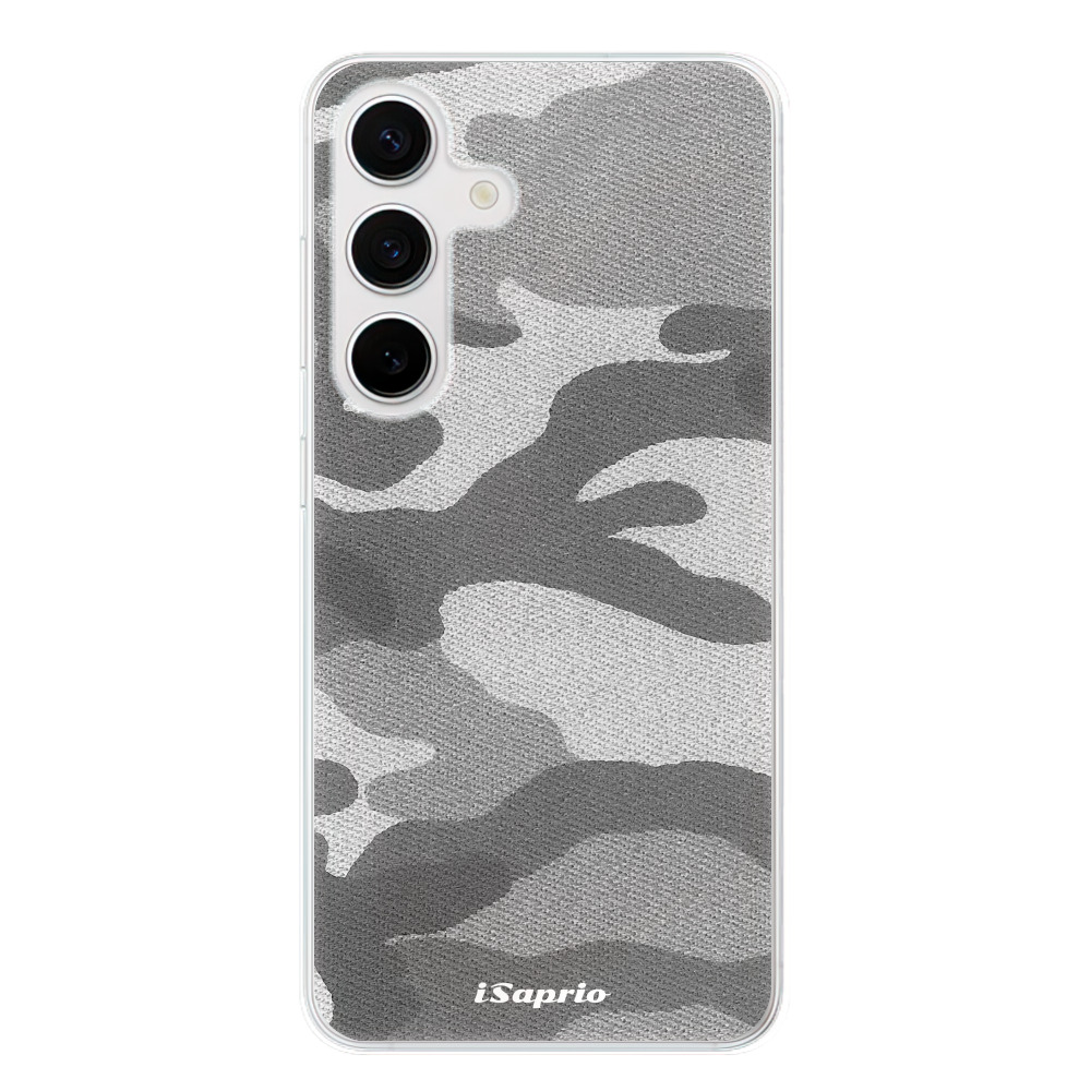 Odolné silikónové puzdro iSaprio - Gray Camuflage 02 - Samsung Galaxy S24