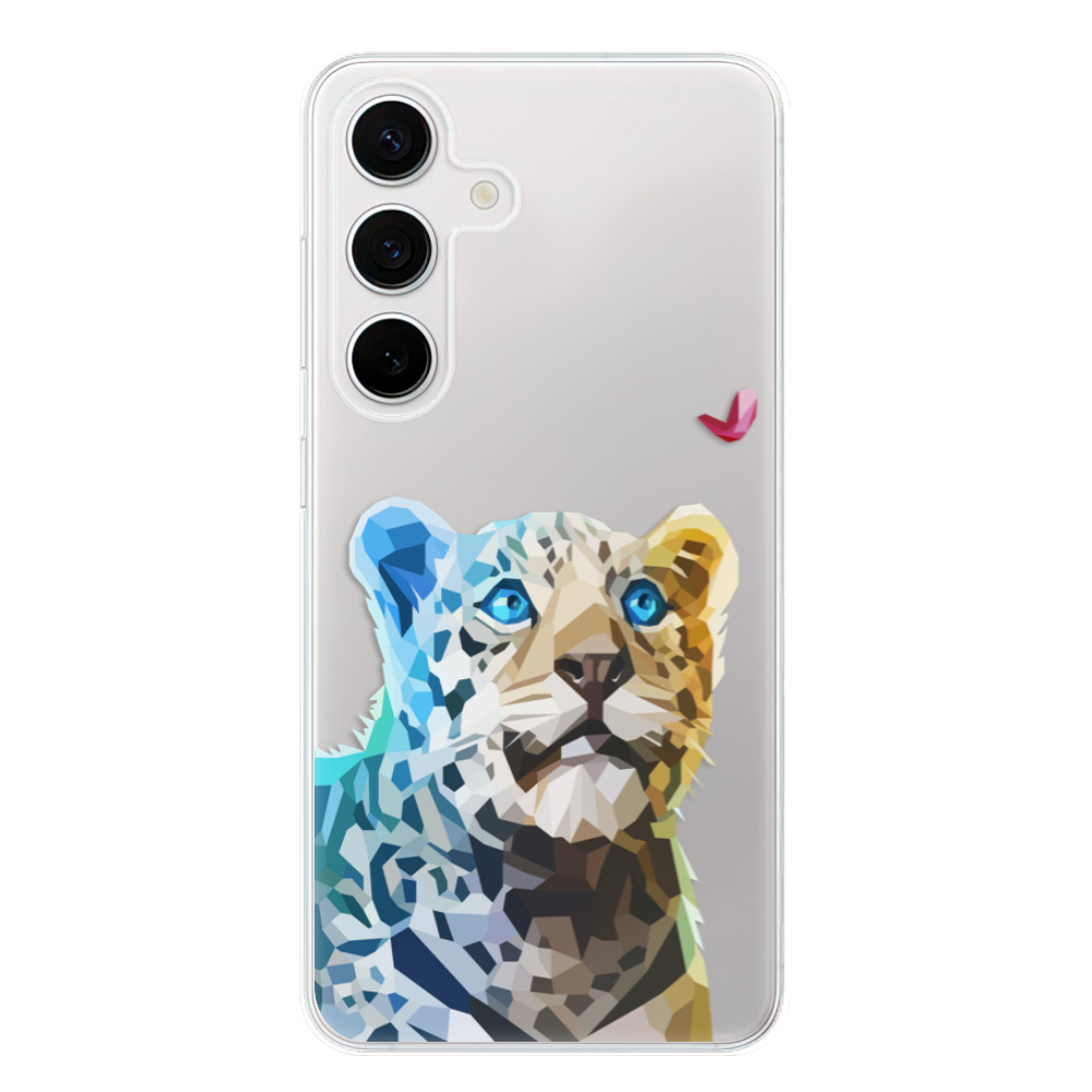 Odolné silikónové puzdro iSaprio - Leopard With Butterfly - Samsung Galaxy S24