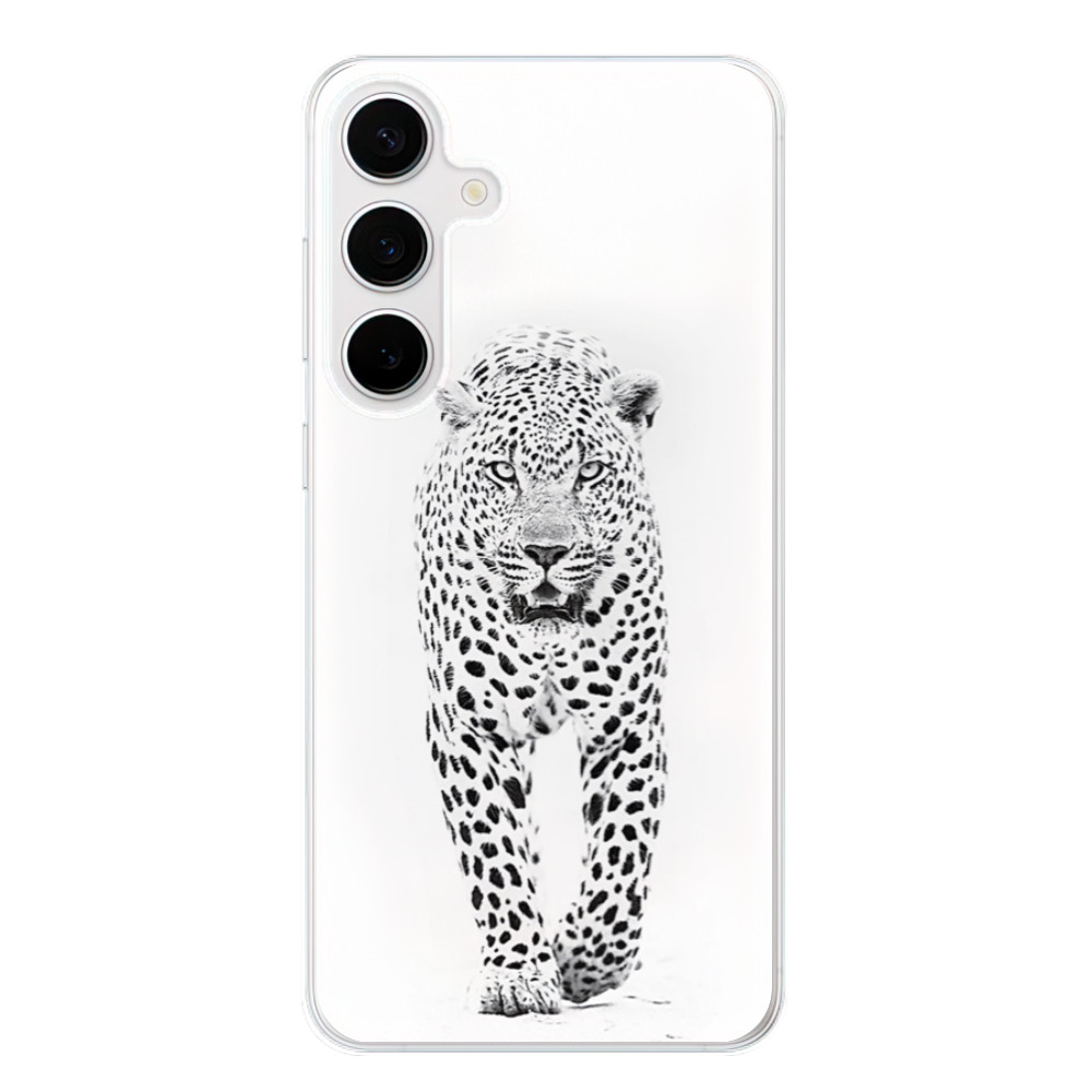 Odolné silikónové puzdro iSaprio - White Jaguar - Samsung Galaxy S24+