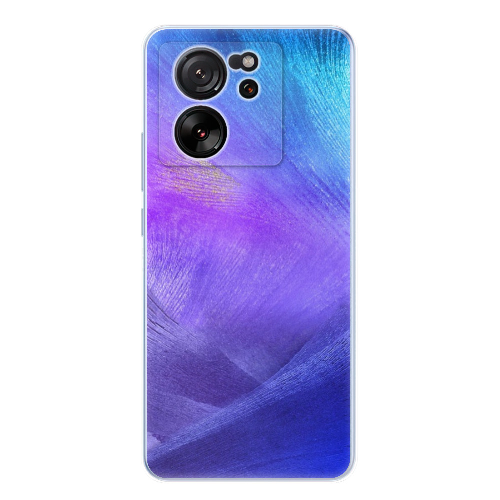 Odolné silikónové puzdro iSaprio - Purple Feathers - Xiaomi 13T / 13T Pro